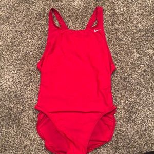 Red Nike Swimsuit